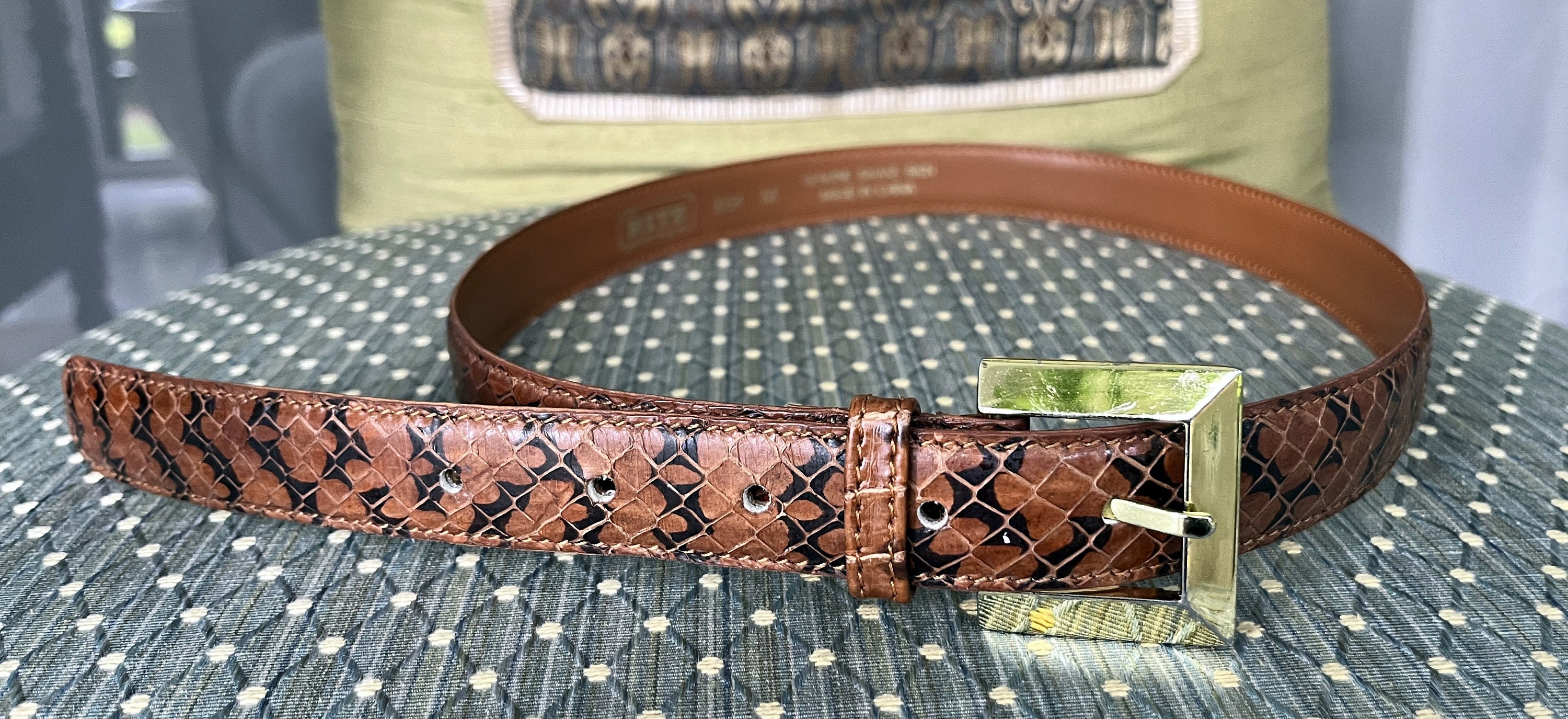 The Ritz Accessories Collection Synthetic Genuine Leather Abstract Pattern Brown Ritz Leathers for Genuine Leather Bags and Products main image 3