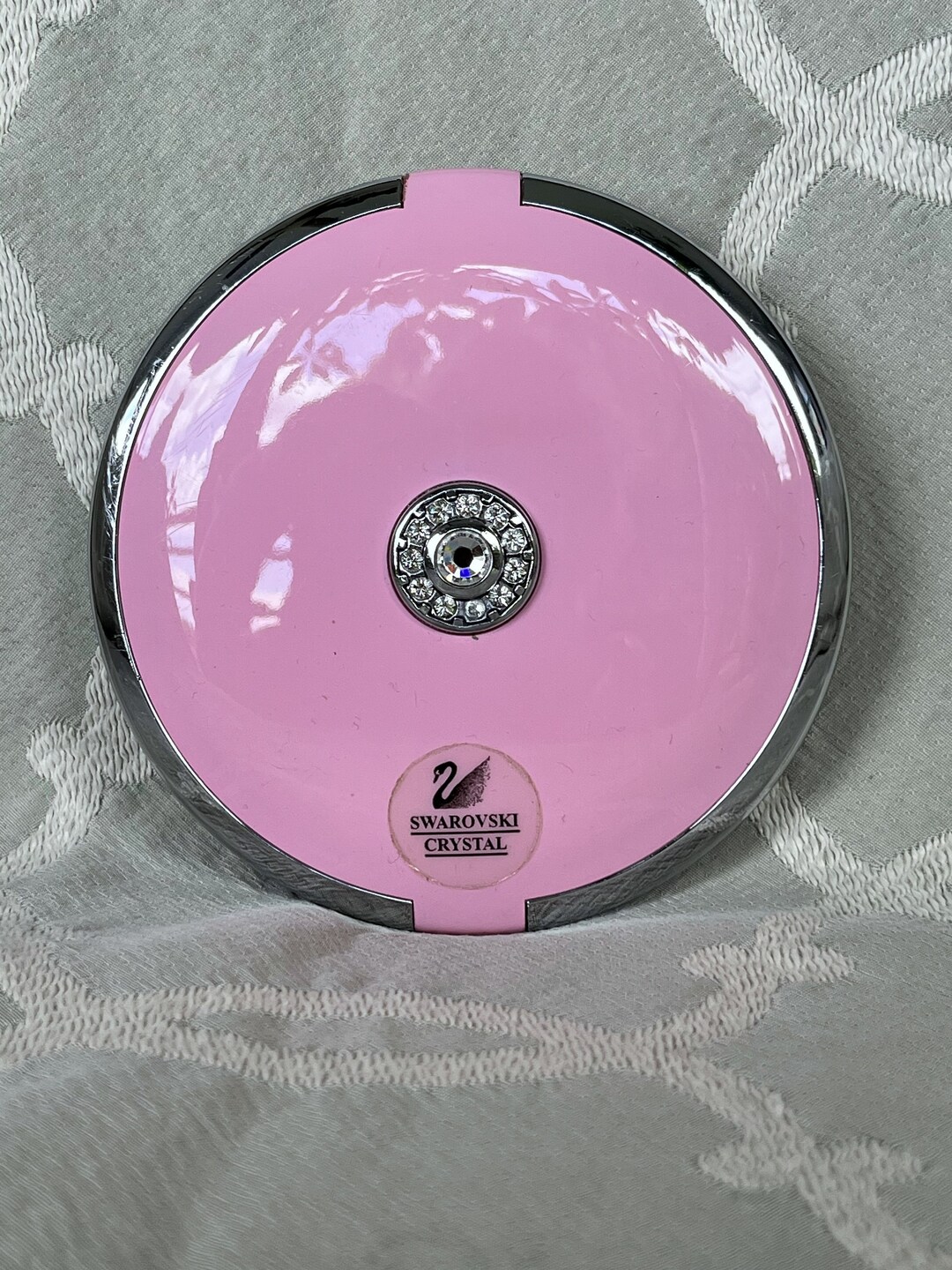 SWAROVSKI Dualsided Pink MAKEUP MIRROR Etsy