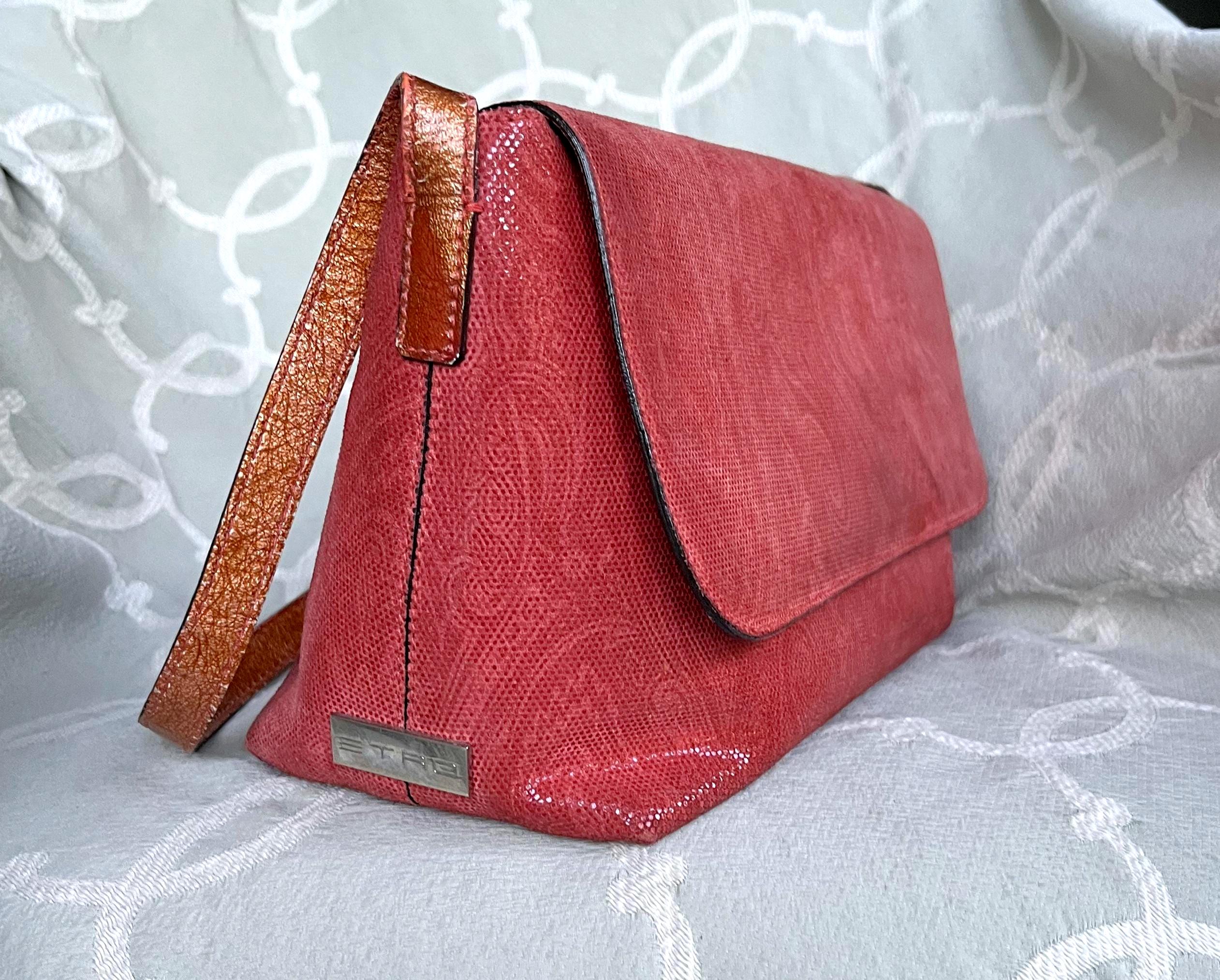 ETRO Milano Pink Paisley Leather Studded Headband + Dust Bag Etro: Etro Launched The New Crown Me Flap Bag - Luxferity main image 2
