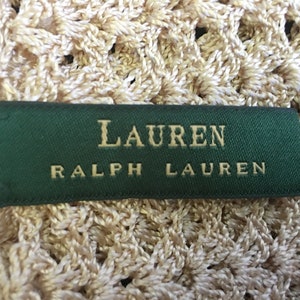 Stylish Beige Crocheted TOP by RALPH LAUREN