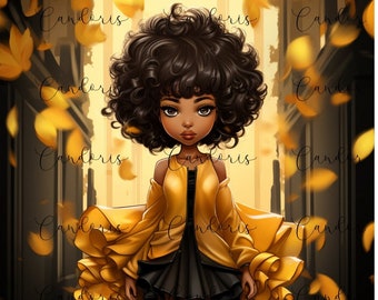 Sunflower Diva Black Women PNG - Cute Black Diva - Nubian Melanin Queen - Sunflower Love PNG - Clear Path1 Trending Digital