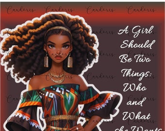 DIVA Black WOMEN Picture Png In Sublimation Design For Diva Lovers, Clear Path1 Trending Digital  African Girl - Beautiful Diva