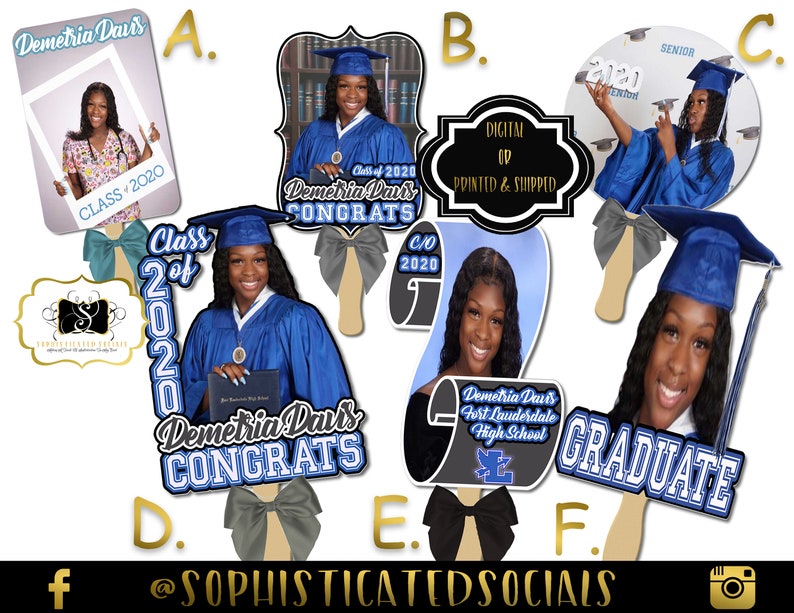 Graduation Fan Graduation Hand Fans Graduate Etsy