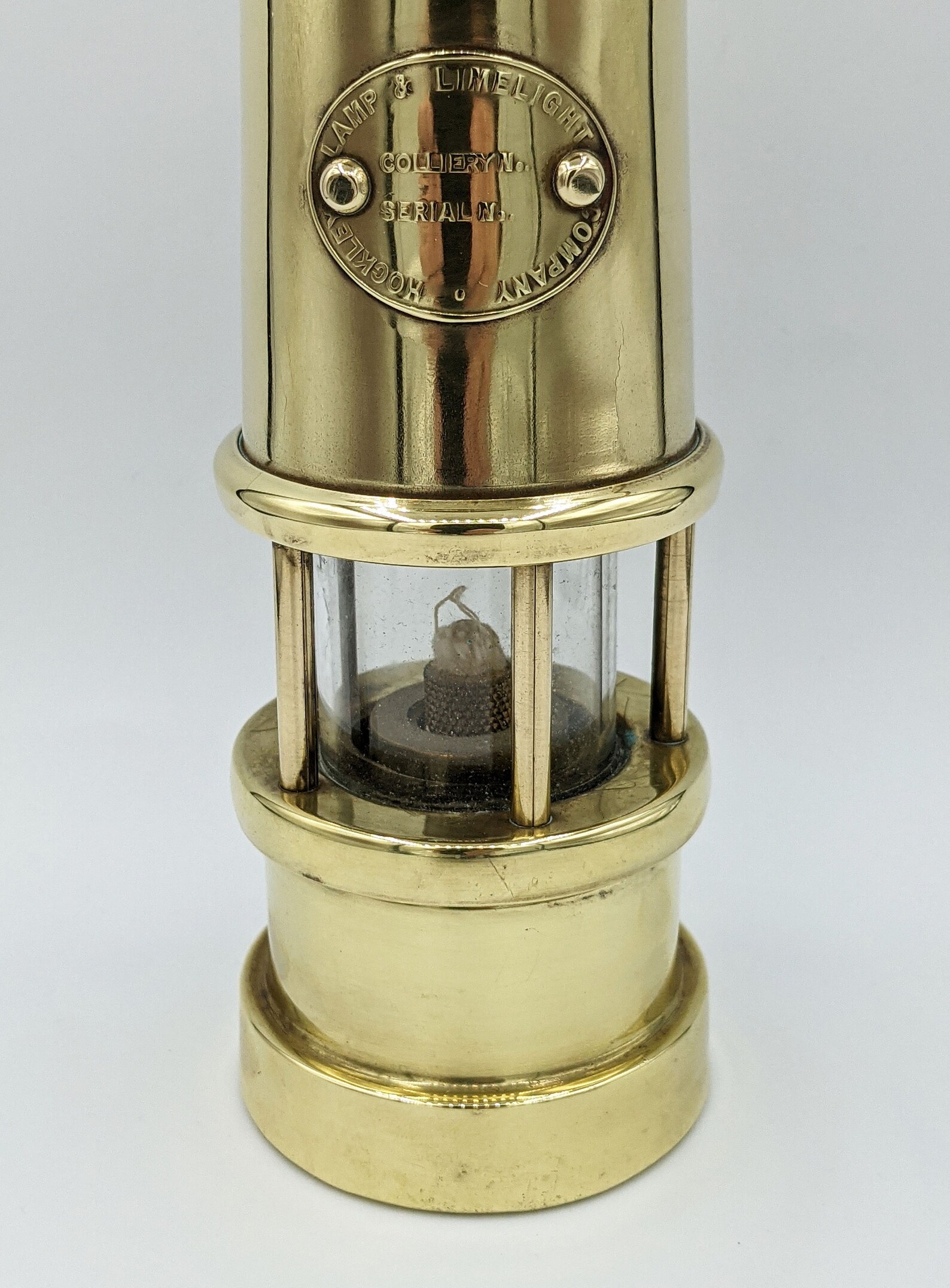 Vintage Brass Oil Lamp Welsh Miners Safety Lantern Davy Lamp Etsy