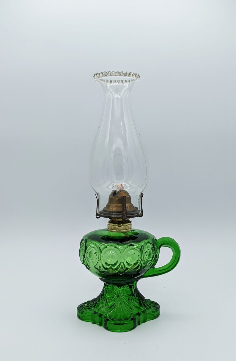 Antique Green Oil Lamp Oil Lantern Kerosene Canadian Etsy Canada