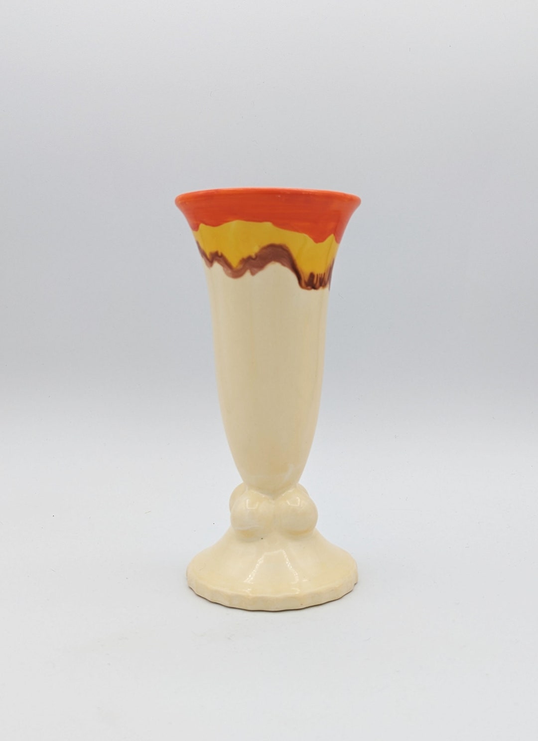 ヴィンテージ ショイリッヒ ケラミック 花瓶：西ドイツ製 ドリップ