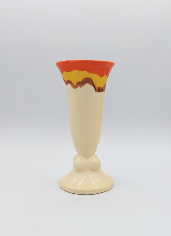 ヴィンテージ ショイリッヒ ケラミック 花瓶：西ドイツ製 ドリップ