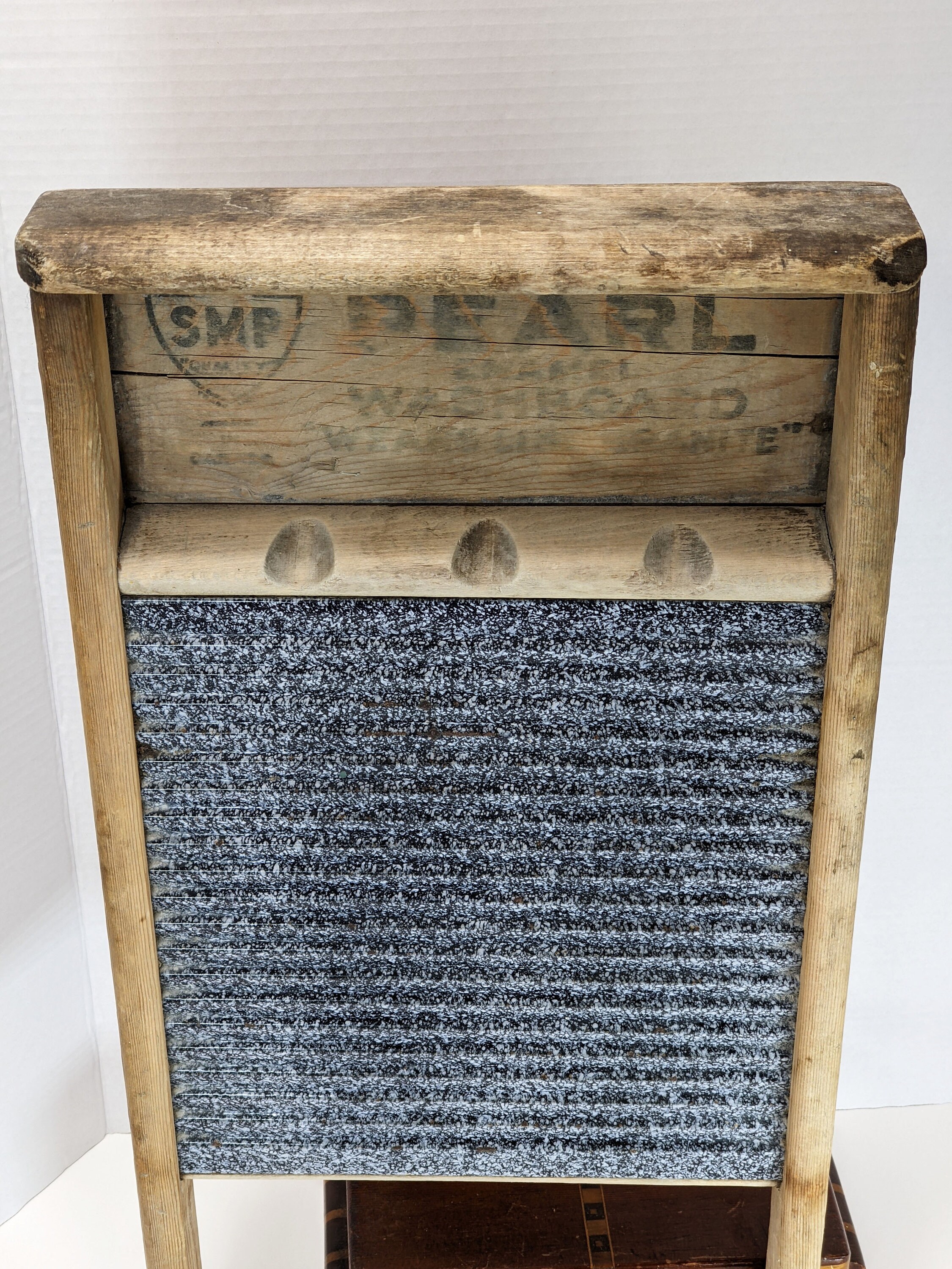 Vintage Canadian Full Size Washboard SMP Pearl Enamel Etsy