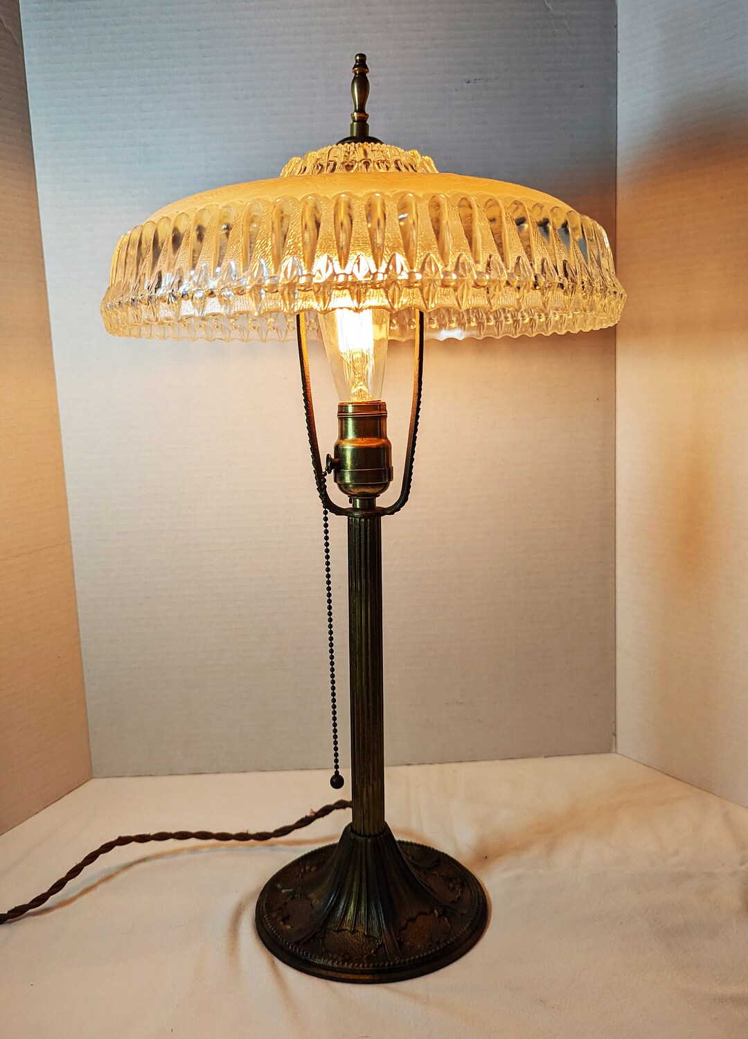 Antique Art Nouveau Electric Desk Lamp Table Lamp Stand Etsy