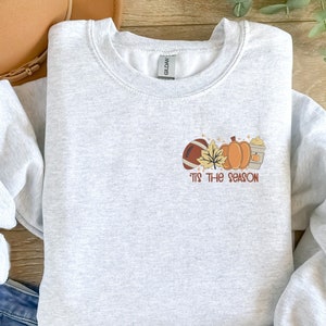 Embroidered Fall Sweatshirt, Womens Fall Sweatshirt, Fall Cozy Sweatshirt, Embroidered Sweatshirt, Womens Fall Outfit, Fall Sweater