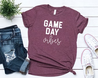 game day vibes, Womens football shirt, football shirt, womens football tee, cute football shir, sunday football shirt, cute womens football