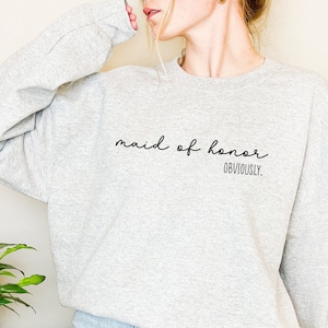 Maid of Honor Shirt, Maid of Honor Gift, Bridesmaid Shirt, Bridal Party Gift, Bridesmaid Gift, Maid of Honor Proposal, Bride Gift, MOH Gift