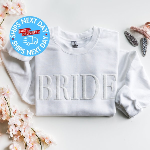 Embossed Engagement gift, Future mrs sweatshirt, New mrs sweatshirt, Bridal Gift, Bride sweatshirt, Bridal shower gift, Personalized Gift