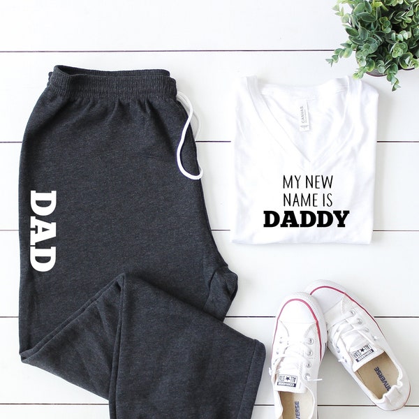 New dad gift, dad coming home outfit, new dad gift set, new dad shirt, new dad sweatpants, dad outfit, gift for new dad, new dad shirt