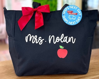 End Of Year Teacher Gift, Teacher Tote Bag, Personalized Teacher Bag, Teacher Gift, Tote Bag, Teacher Appreciation, thank you teacher gift