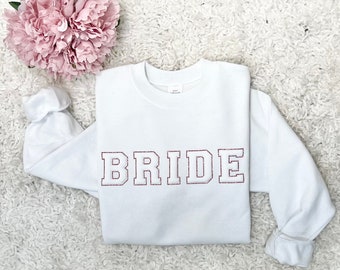 Embossed Glitter Engagement gift, future mrs sweatshirt, new mrs sweatshirt, bride to be gift, bride sweatshirt, bridal sweatshirt, new mrs