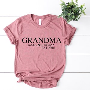 Mothers Day Gift, Gift for Grandma, Mothers Day Shirt, Personalized Gift for Mom, Personalized Mothers Day Gift, Womens Clothing, Grandma