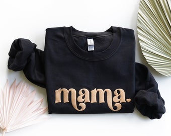 Mama Sweatshirt, Mama Est Sweatshirt, Mothers Day Gift, Cool Mom, First Mothers Day Gift, Personalized Gift, Mom Life Shirt, New Mom Gift