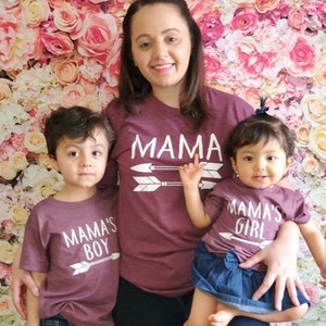 Mommy and Me Outfits, Mothers Day Shirts, Mommy and Me Shirts, Matching Family Shirts, Womens Clothing, New Mom Gift, Womens T-Shirt image 1