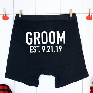 Custom Boxers, Personalized Boxers, Grooms Gift, Customized Boxers, Boxers for Boyfriend, Engagement Gift for Him, Grooms Gift from Bride