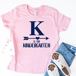 kindergarten shirt, girls kindergarten shirt, girls back to school outfit, back to school shirt, kindergarten tshirt, first day of school