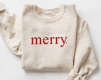 Merry Christmas Sweatshirt, Christmas shirt for Women, Holiday Sweater, Merry Christmas Sweatshirt, Christmas Crewneck Sweatshirt