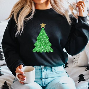 Pizza christmas clearance tree sequin sweater