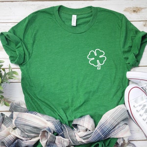 green shamrock shirt - shamrock tee - St. Patricks day shirt - womens st. patricks day shirt - irish shirt - Four leaf clover shirt