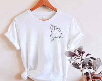 Mrs shirt, bride shirt, honeymoon gift, wedding gift, I said yes, bridal gift, gift for bride, mrs shirt, new mrs tee, custom mrs shirt