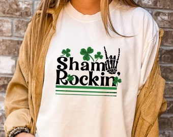 Sham Rockin t-shirt, Funny Womens St Patricks shirt, Saint Patricks Day Tee, St Pattys Parade, Day Drinking Tee, Shamrock tee