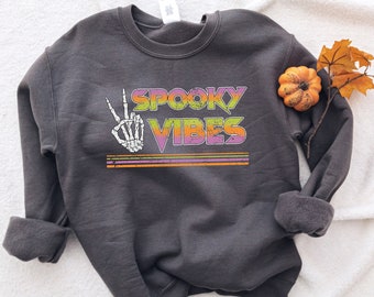 Halloween Sweatshirt Vintage, Womens Halloween Sweatshirt, Halloween Shirt, Vintage T Shirt, Halloween Costume, Spooky, Spooky Season