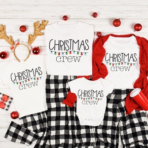 Christmas With The Tribe, Custom Family Shirts, Christmas Gifts, Matching Family Tees, Family Photoshoot Shirts, Personalized Christmas Gift