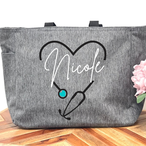 Gift for nurse, graduation gift, nurse graduation gift, doctor gift, nurse, tote, tote bag, personalized nurse gift, nurse application week