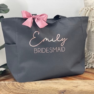 Bridesmaid Tote Bags, Personalized Bridesmaid Bags, Bridal Party Bridesmaid Gifts, Maid of Honor Tote, Custom Bridesmaid Tote Bags, Tote Bag