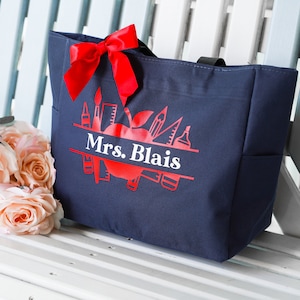 Teacher Tote Bags, Personalized Teacher Bag, Teacher Gift, Tote Bag, Gift For Teacher, thank you teacher gift, teacher thank you gift