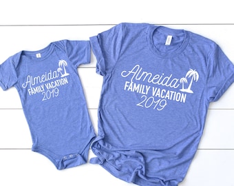 Personalized Family Vacation T-Shirts - Matching Tees