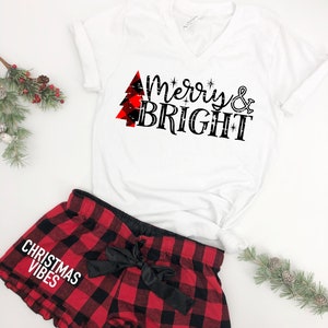 Christmas pyjama shorts hot sale