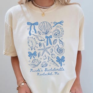 Coastal Bachelorette Shirt, Comfort Colors, Bachelorette Party Shirts, Bachelorette Gifts, Coastal Themed Bach, Custom Bach Shirts bild 1