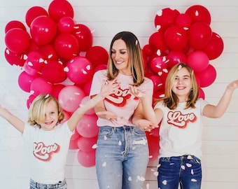 Mommy and me valentines shirt, mama and mini shirt, Matching valentines shirt, mom and daughter valentines day shirt, mommy and me