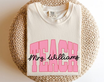 Teacher Shirt, Custom Teacher Shirt, Teacher Back To School Tee, 1st Day Of School Shirt, 1st Day Of School Shirt Teacher, Gift For Teacher