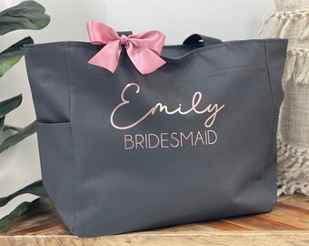 Bridesmaid Tote Bags, Personalized Bridesmaid Bags, Bridal Party Bridesmaid Gifts, Maid of Honor Tote, Custom Bridesmaid Tote Bags, Tote Bag