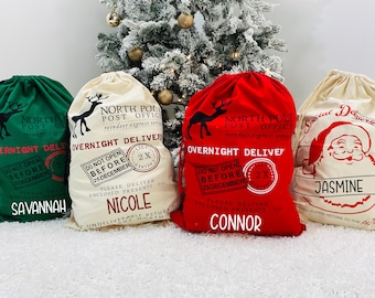 custom santa bags