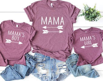 matching shirts for mom son and daughter