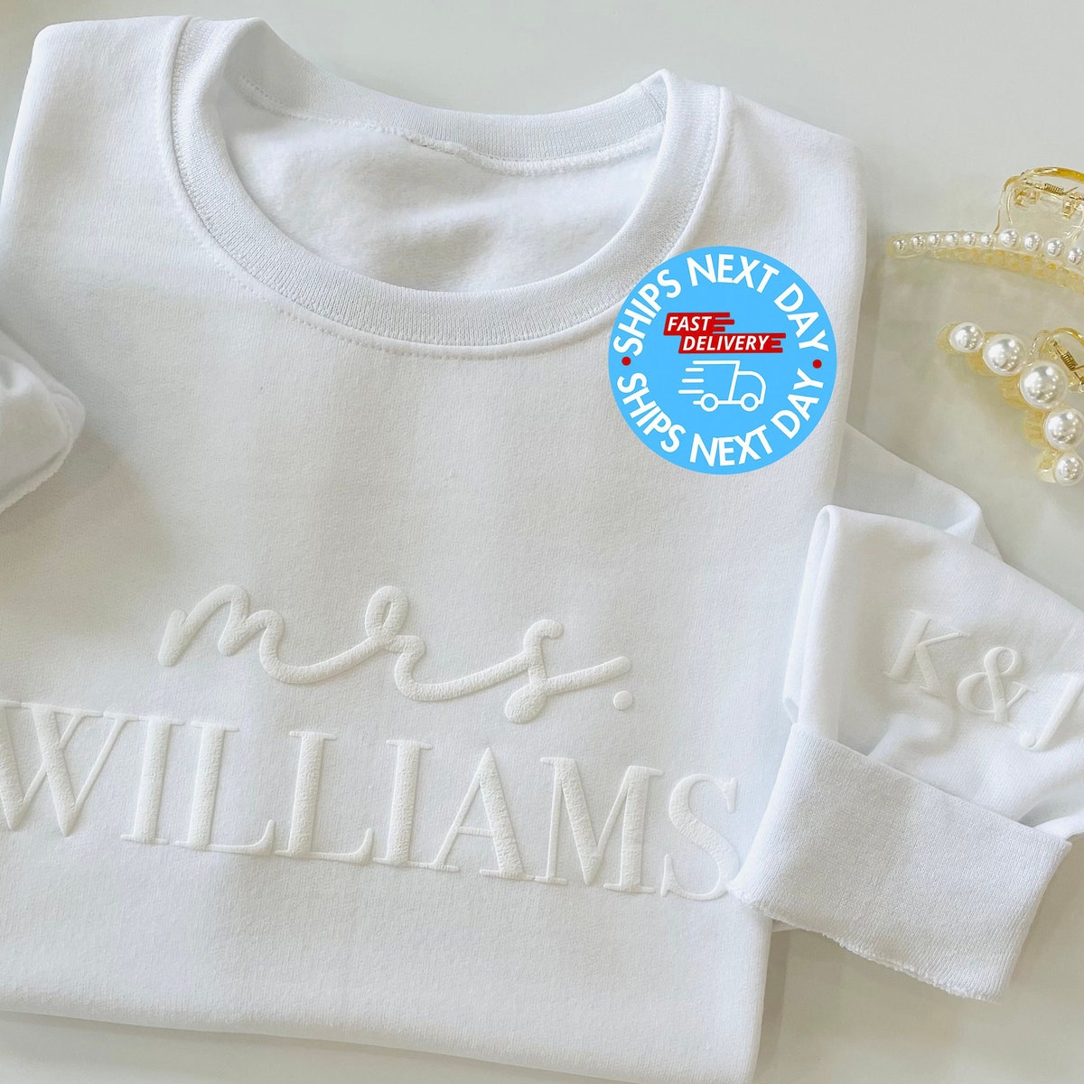 Custom Embossed Engagement Gift Future Mrs Sweatshirt - Etsy