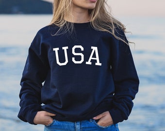 4th of july sweatshirt, USA shirt, womens 4th of july, america shirt, 4th of july, patriotic shirt, red white and blue, 4th of july pullover