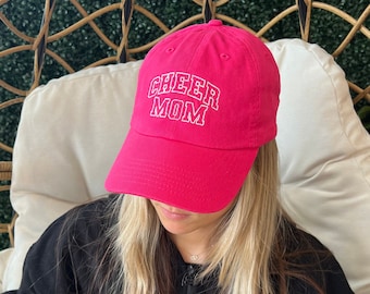 Cheer Mom Embroidered Hat, Mommy Embroidered Gift, Gift For Mother, Mother's Day Gift, Custom Hat, Personalized Cheerleading Gift