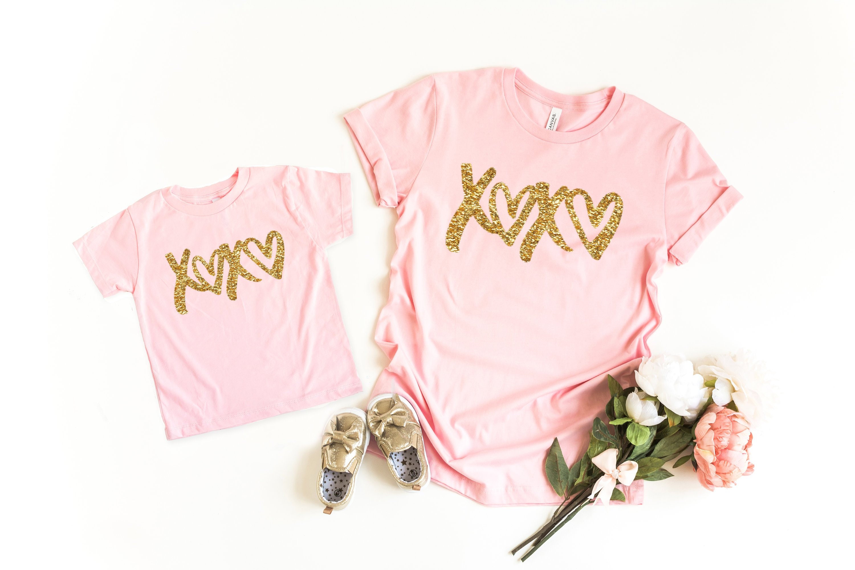 Mommy and me Valentine's shirts Cute valentines day | Etsy