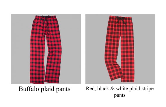 Plaid Pajamas - Red/white plaid - Ladies