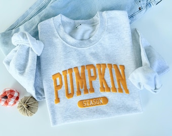 Pumpkin Season Sweatshirt, Fall Cozy Crewneck, Pumpkin Spice Shirt, Fall Outfit, Cozy Fall Crewneck, Womens Fall Sweater