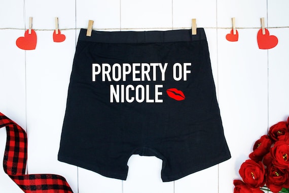 Valentines Day Gift Boyfriend, Funny Boyfriend Gift, Valentines Day Gift,  Property of Boxers, Funny Mens Underwear, Gift for Him -  Canada